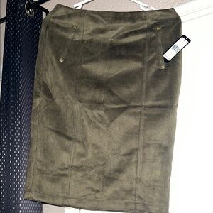 Olive Green Women's Skirt